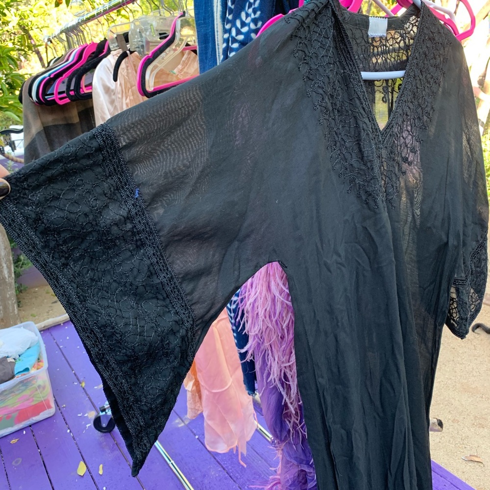 90’s y2k Caftan Muu-Muu Coverup - Picture 3 of 7